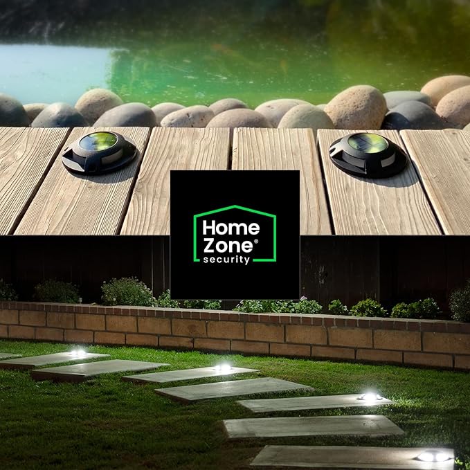 Home Zone 12 Packs Outdoor Solar Deck Light, 120 Lumens Total, Waterproof - Image 6