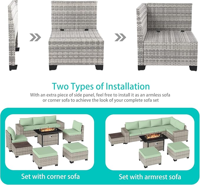9-Piece Outdoor Patio Furniture Set - Image 2
