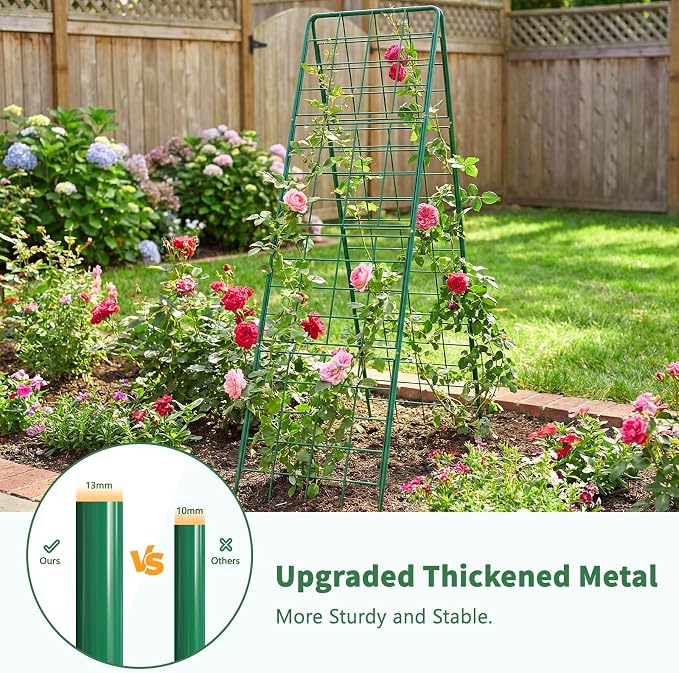 2 Pack Cucumber Trellis, Climbing Plants and Flowers - Image 3