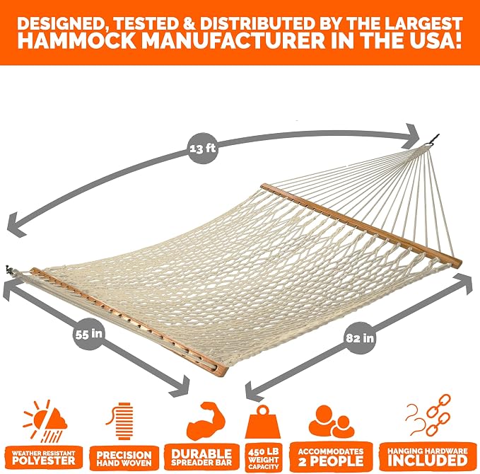 Castaway Living 13 ft. Double Traditional Hand Woven Oatmeal Polyester Rope - Image 6