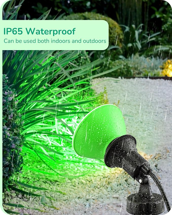 EDISHINE St.Patrick's Day/Easter Decorations PAR38 Green LED Flood Light Bulbs - Image 4