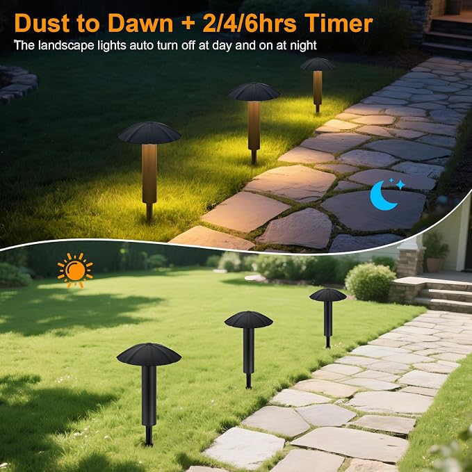 Low Voltage Landscape Lighting Kit: 8-Pack All-in-One-Set Easy Setup - Image 5