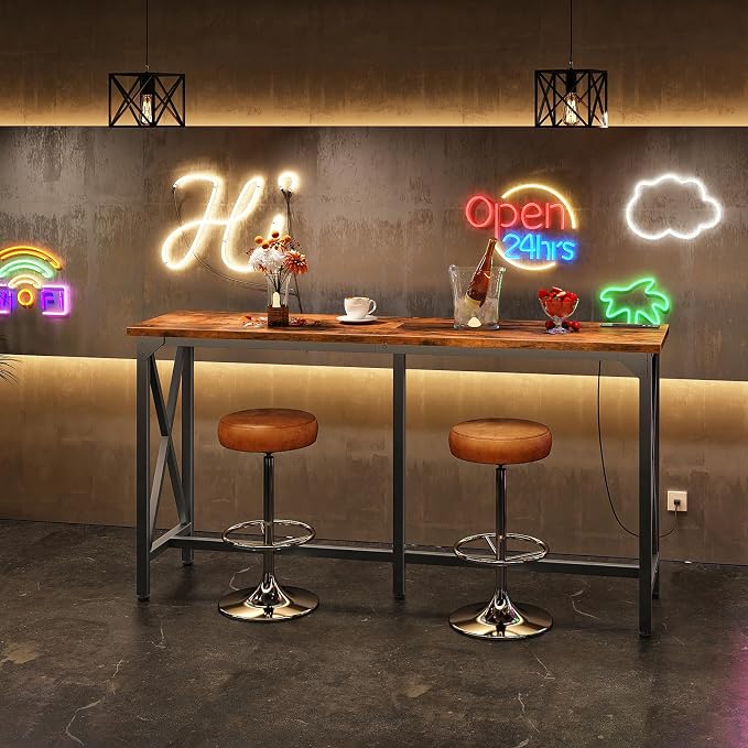 55'' Bar Table, Kitchen Dining Table - Image 3