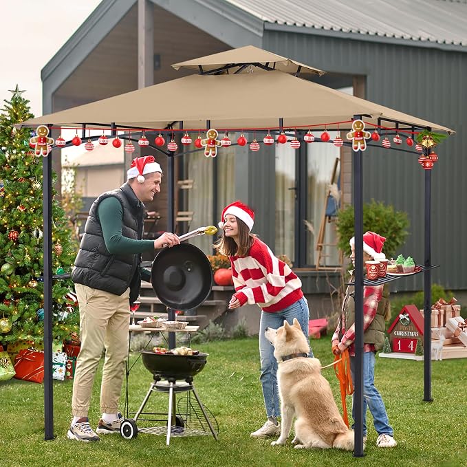 ABCCANOPY 8'x 5' Grill Gazebo Shelter, Outdoor BBQ Gazebo Canopy - Image 3