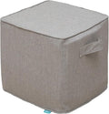 QILLOWAY Indoor/Outdoor Inflatable Stool, Ottoman Pouf Cube 16", All Weather by QILLOWAY