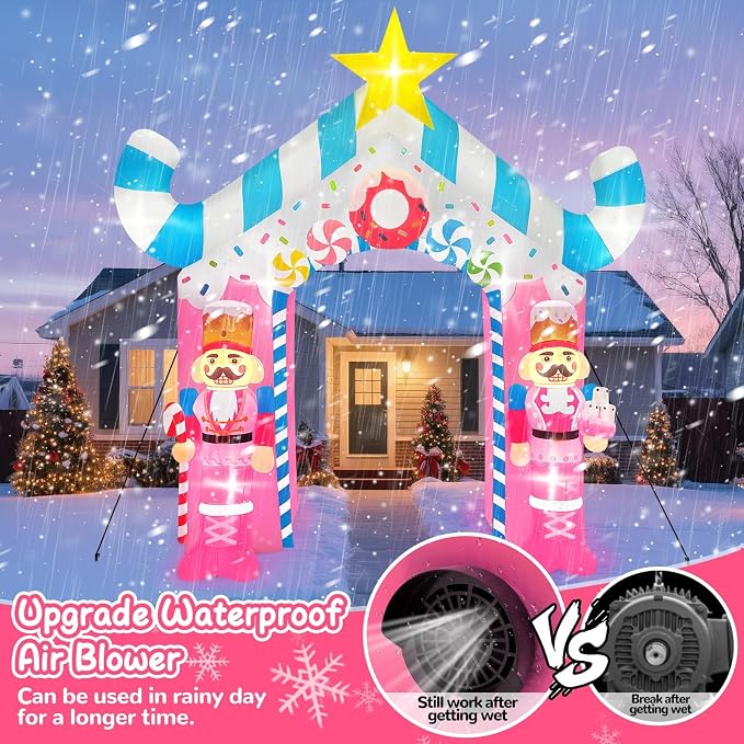 12FT Christmas Inflatable Archway - Image 5
