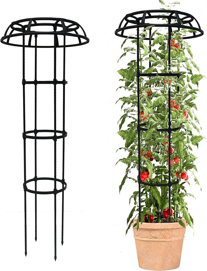 Garden Trellis for Climbing Plants Outdoor, 53 Inch Mushroom Top Trellis for by Unknown