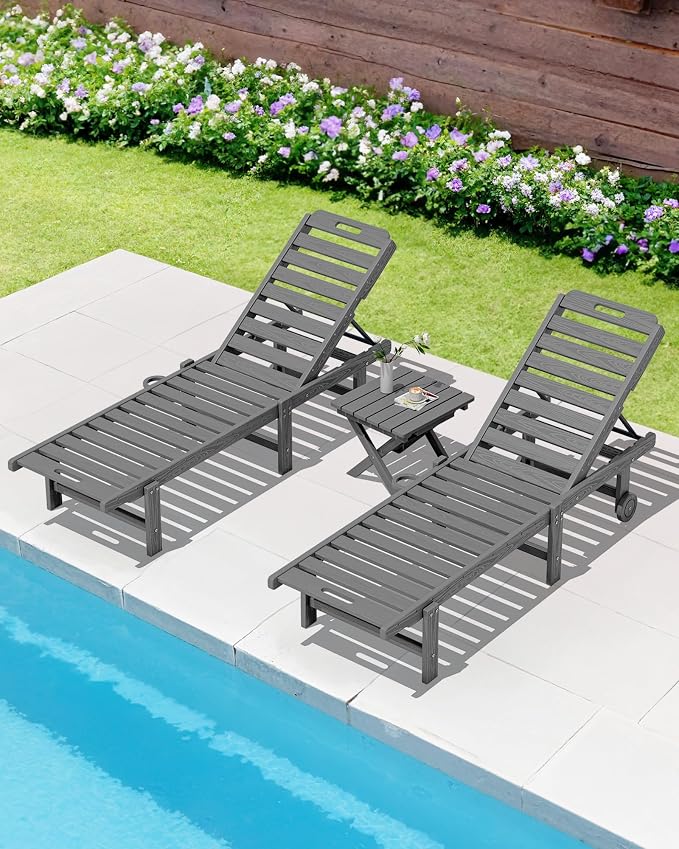 SERWALL Folding Outdoor Side Table Set of 4, Small Adirondack Side Table - Image 10