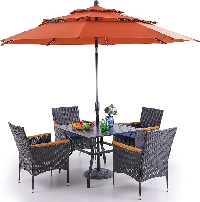 PHI VILLA 5 pcs Patio Dining Set by PHIVILLAThepioneerofcomfortablehouseholdsupplies