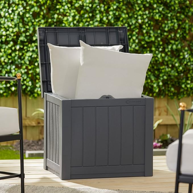 Suncast Small Deck Box Storage w/ Bench Seat - Image 9