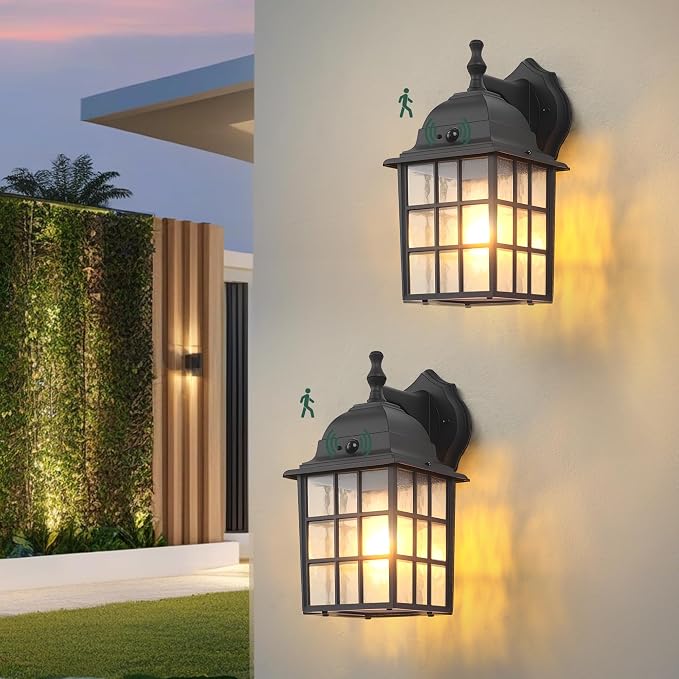 Motion Sensor Dawn to Dusk Sensor Outdoor Wall Light Fixtures Waterproof by Kainozoic