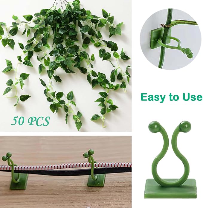 Plant Climbing Wall Fixture Clips, Invisible Holder Leaf Shaped Wall Vines - Image 5