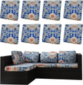 Outdoor Cushion Covers Set, Replacement by SUKAIKEQA