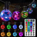 Ollny Christmas Lights 30FT 30Bulbs, RGBW Color Changing Outdoor Light by Ollny