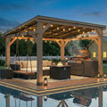 CHARMELEON Cedar Wood Gazebo 10' x 12', Wooden Grill Gazebo by OutdoorLivingSpaceExplorer