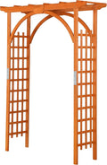 Yaheetech Horticulture Garden Arches 7FT Wood Backdrop Stand Wooden Trellis by Yaheetech