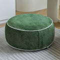 Inflatable Pouf Ottoman, 21x10 Inches Stuffed Chenille Ottoman by weruisi