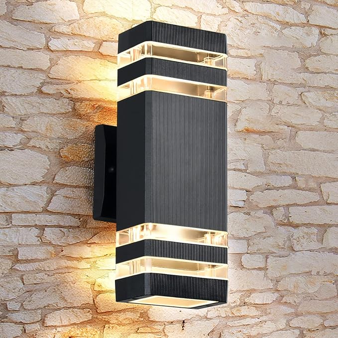 DASTOR Modern Outdoor Wall Light, Body in Aluminum Exterior Lights by DASTOR