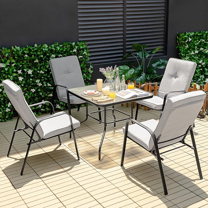 Tangkula 35" Patio Dining Table - Image 2
