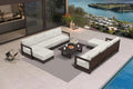 PURPLE LEAF Patio Furniture Set L-shaped Outdoor Couch by Unknown