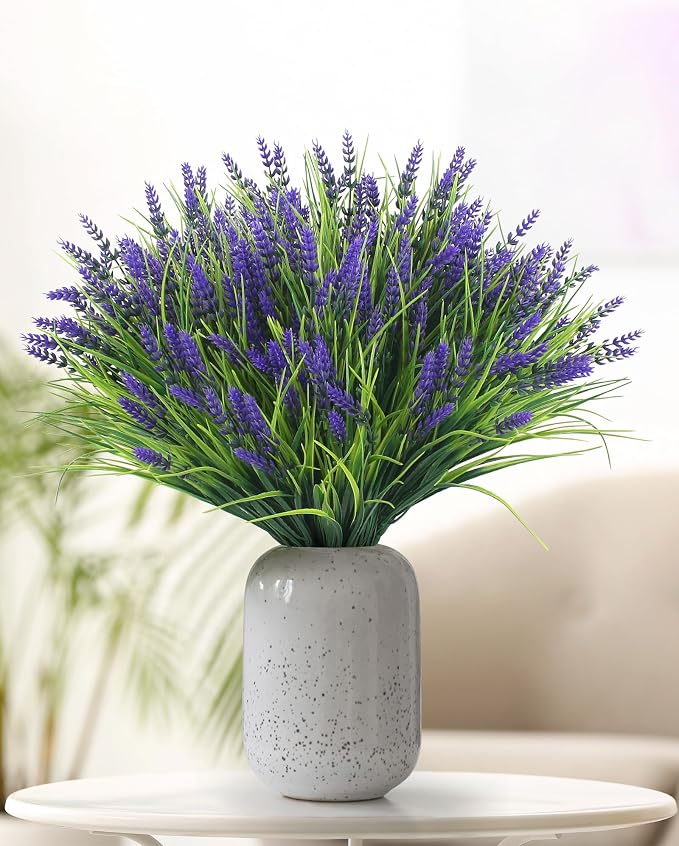 ZINHO 36 Bundles Artificial Flowers Outdoor, Faux Lavender Flowers - Image 7