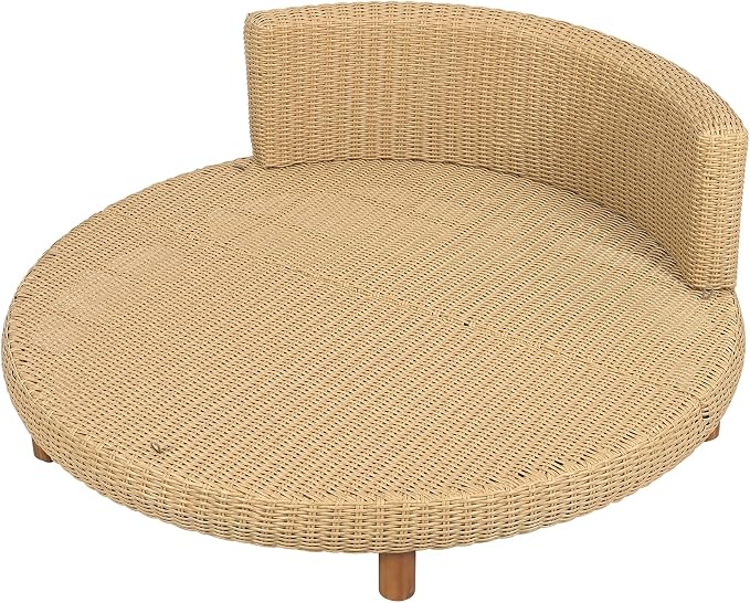 Scott Living Jennie Outdoor Round Wicker Daybed - Image 9
