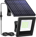 Solar Lights Outdoor 6500K Cool White Solar Flood Lights, Waterproof Dusk to by Lightonight