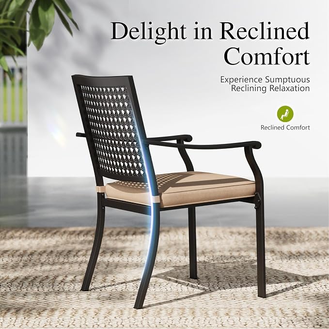 Sophia & William Patio Table and Chairs Set, Outdoor Dining Set - Image 4
