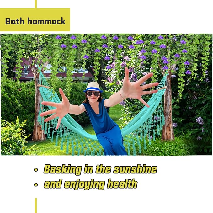 Portable Hammock, Bohemian Hammock, Rope Hammock, Garden 79 * 39 - Image 4