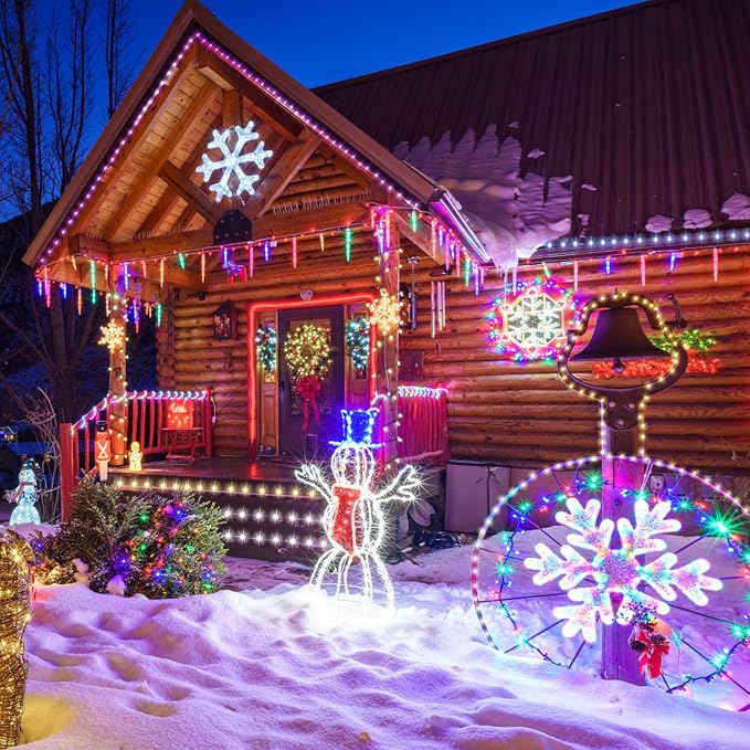 99Ft LED Rope Lights Outdoor, 18 Colors Changing Fairy String Light Plug in - Image 7