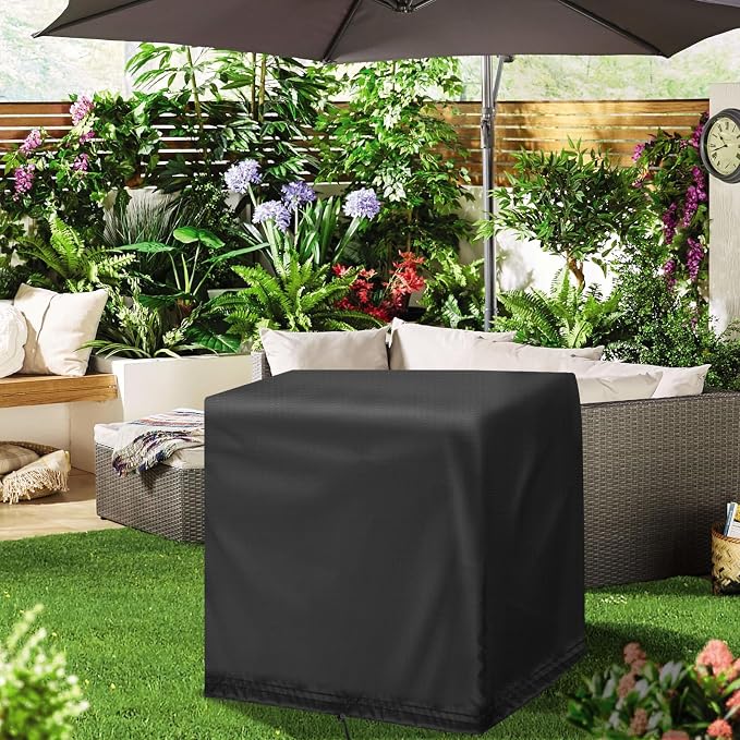 Outdoor Side Tables Cover for Utoplike Teak Outdoor Side Table for Patio - Image 3