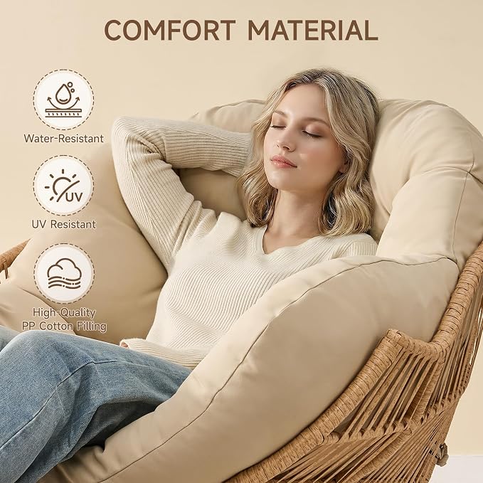 ONBRILL Papasan Rocking Chair - Image 6