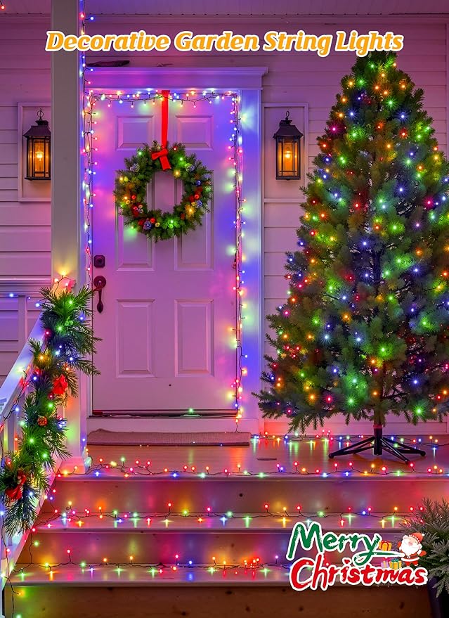 Brightown Solar Christmas Lights Outdoor, 4 Pack Total 184FT 480 LED Solar - Image 7