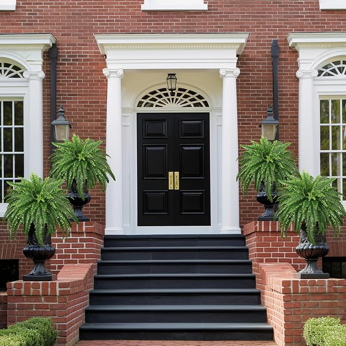 45" Fake Ferns, Realistic Large Artificial Bush Plants, 2 Artificial Boston - Image 2