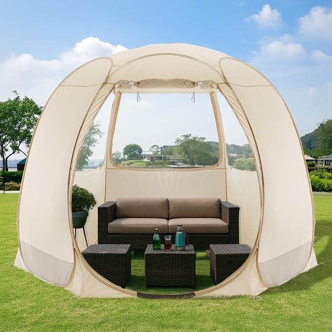 Alvantor® Screen House Gazebo, Pop Up Igloo Screened Canopy Tent by Alvantor