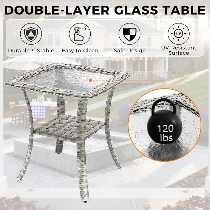 14-Seat Modern Patio Furniture Set - Image 9
