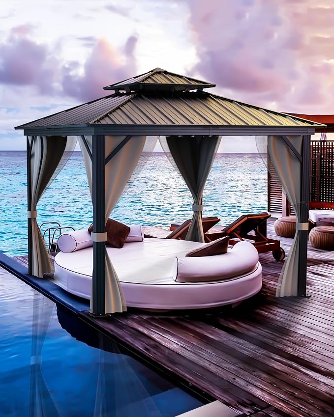GarveeLife Hardtop Gazebo 12 ft x12 ft - Image 7