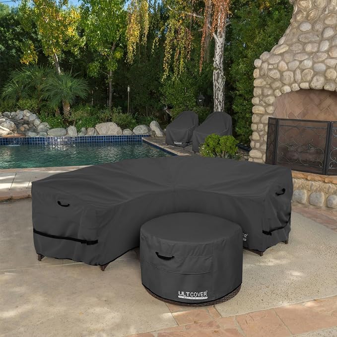 ULTCOVER Patio Curved Sofa Cover Waterproof - Image 6