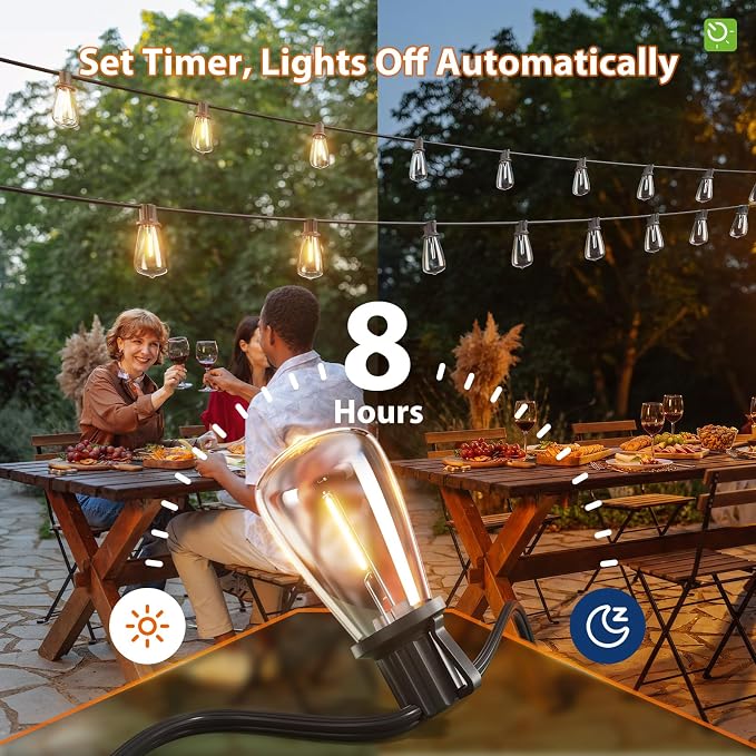KYY 198FT Solar String Lights Outdoor Waterproof - Image 7