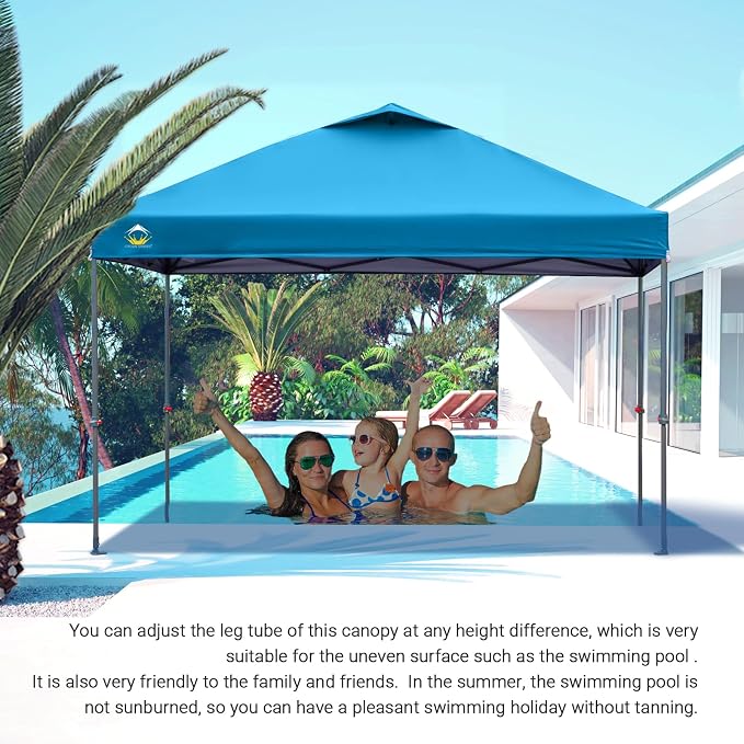 CROWN SHADES 10x10 Canopy Tent, Pop Up Beach Tent - Image 6