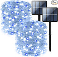 2-Pack 200 LED Solar Fairy Lights Outdoor, Upgraded Oversize Lamp Beads & Super by Selarlyt