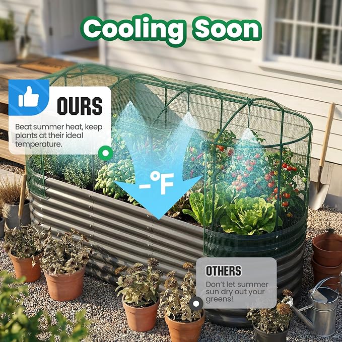 Quictent Galvanized Raised Garden Bed Kit - Image 4