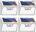 Peasur White Solar Lights Outdoor Waterproof, 3 Modes Security Wall Lights by Peasur