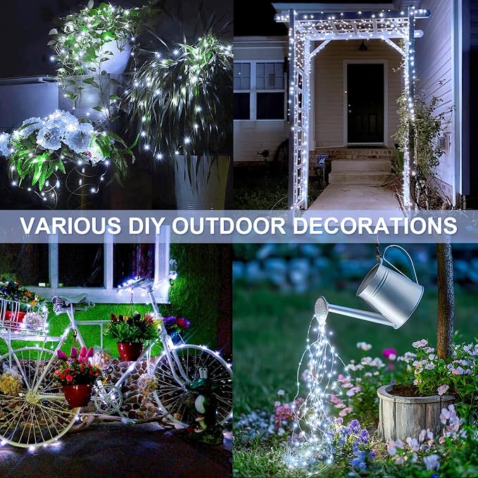 JMEXSUSS 2 Pack Solar String Lights Outdoor Waterproof, Each 33FT 100 LED Solar - Image 5