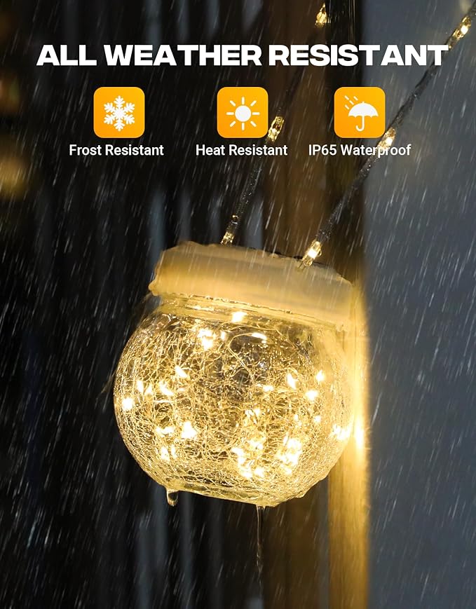 Solar Lantern Solar Lights Outdoor Waterproof 6-Pack, Solar Powered Hanging - Image 4