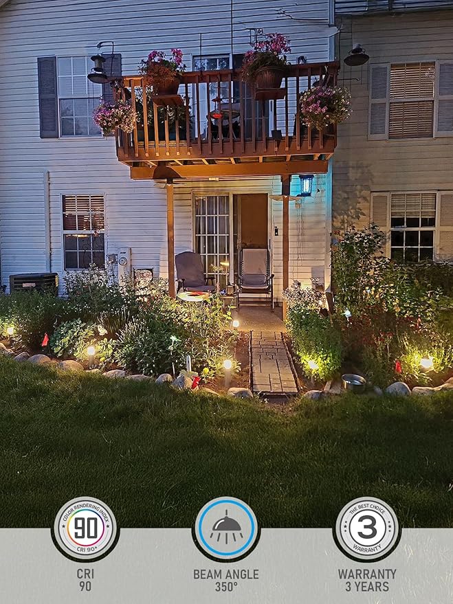 LEONLITE Low Voltage Landscape Pathway Lights, 3W 12V AC/DC Landscape Lighting - Image 2
