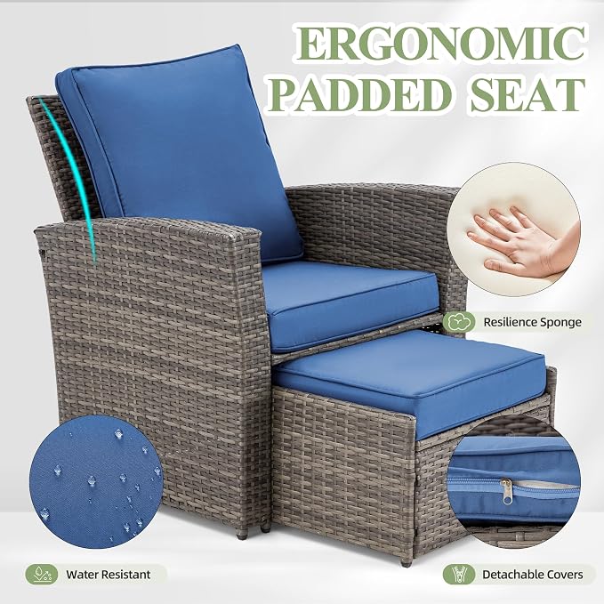 HOMREST 6 Pieces Outdoor Patio Furniture Set - Image 4