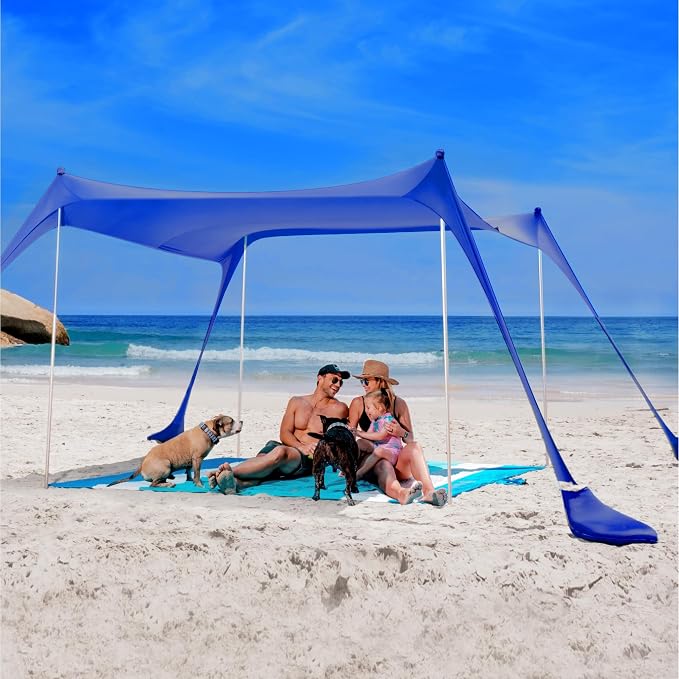 Sun Ninja Beach Tent Sun Shelter UPF50+ - Image 2