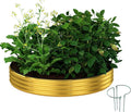 Galvanized Metal Planter Round Raised Garden Bed Kit by ZFHgarden