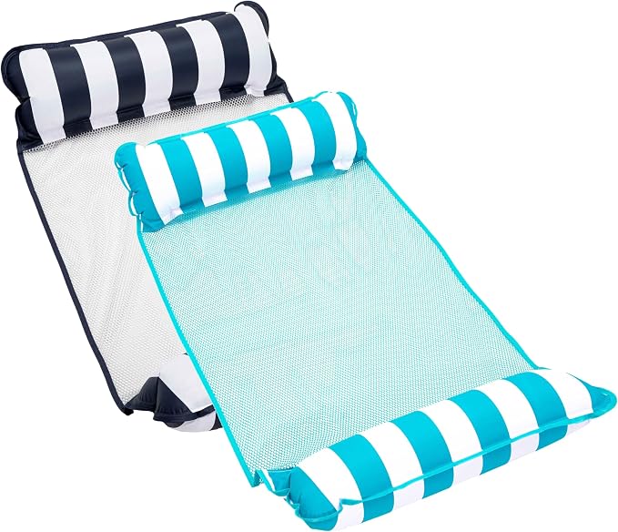 Aqua 4-in-1 Monterey Hammock Pool Float & Water Hammock, Inflatable Pool Floats by Aqua